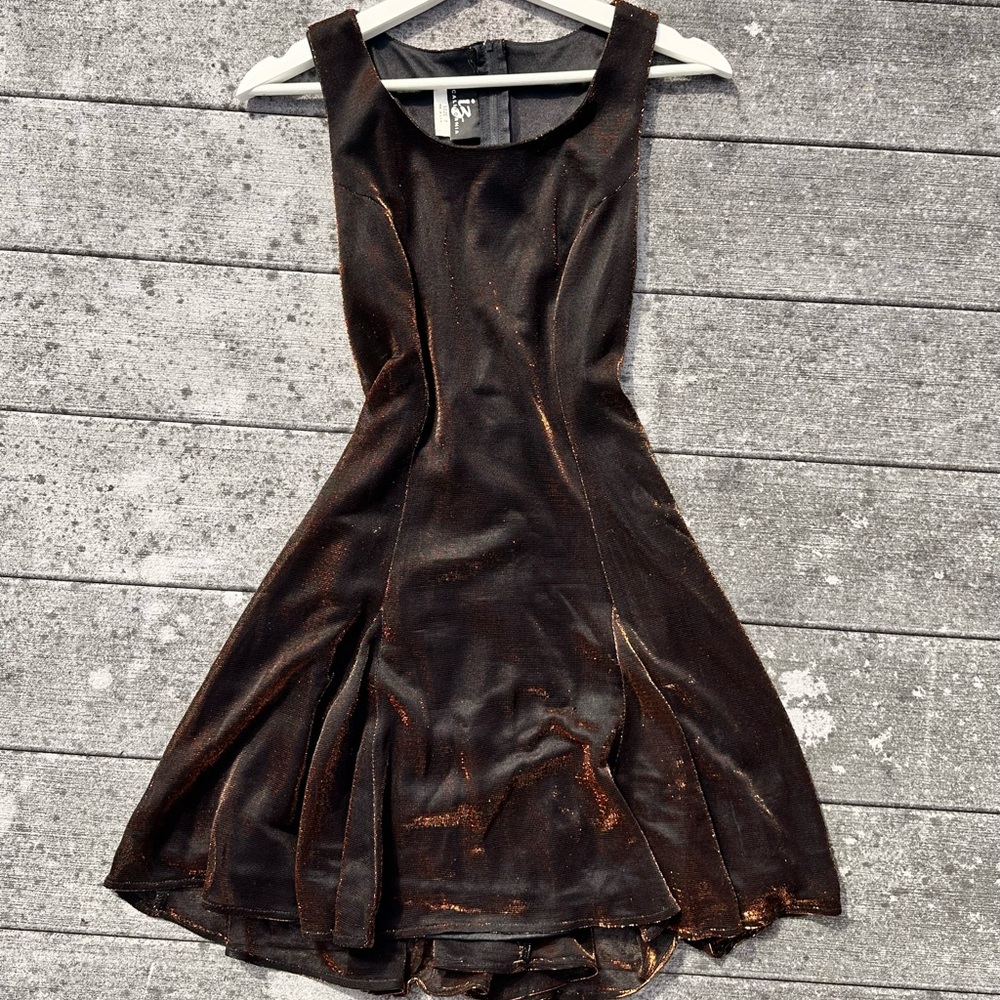 Vintage 90’s Grunge style Sparkly Sheer dress with corset tie back